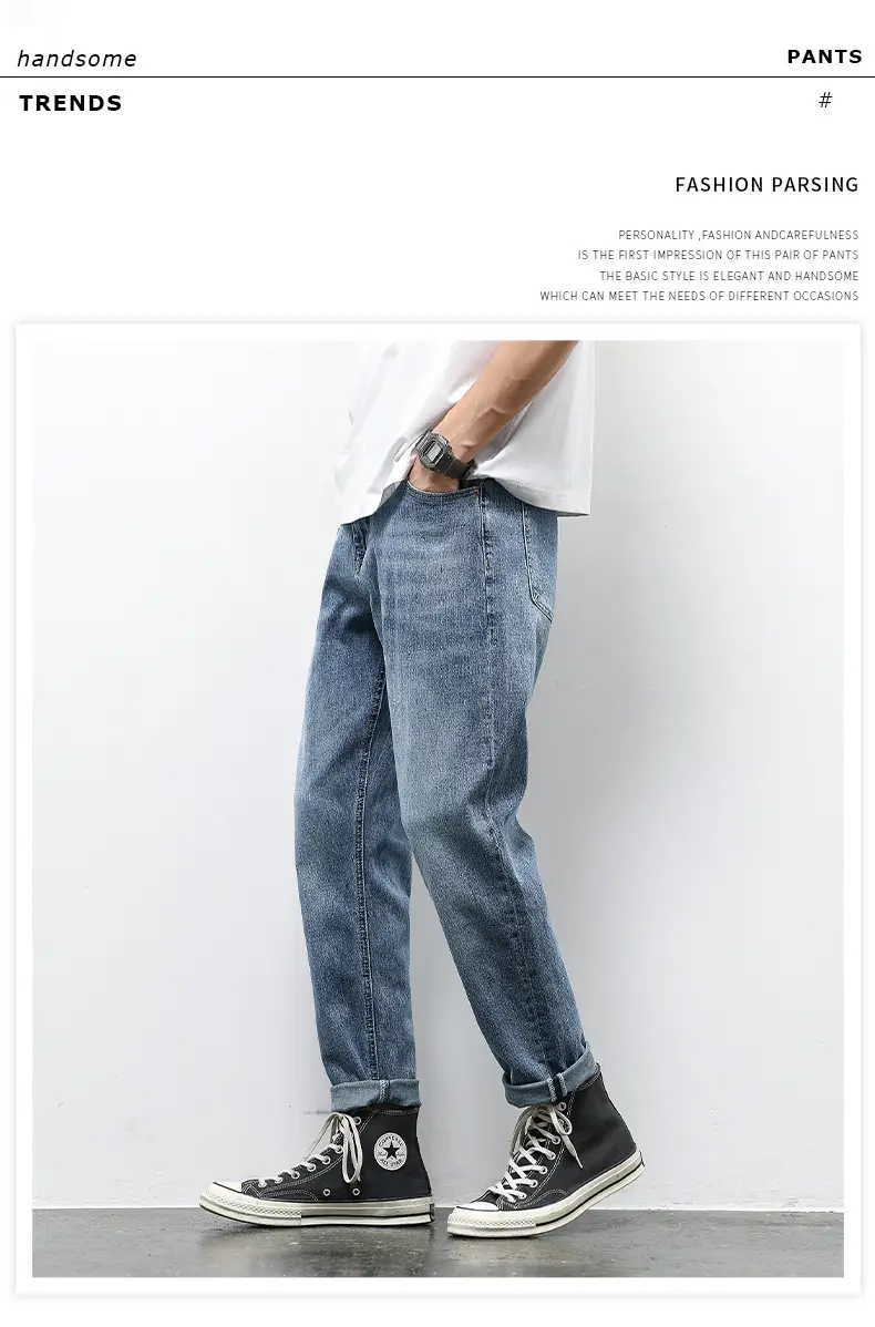 Men Slim Fit Stretch Grey Jeans 2024 — feature 10