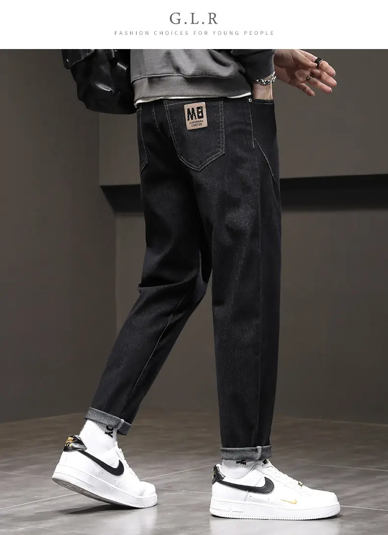 Men Slim Fit Stretch Grey Jeans 2024 — feature 30