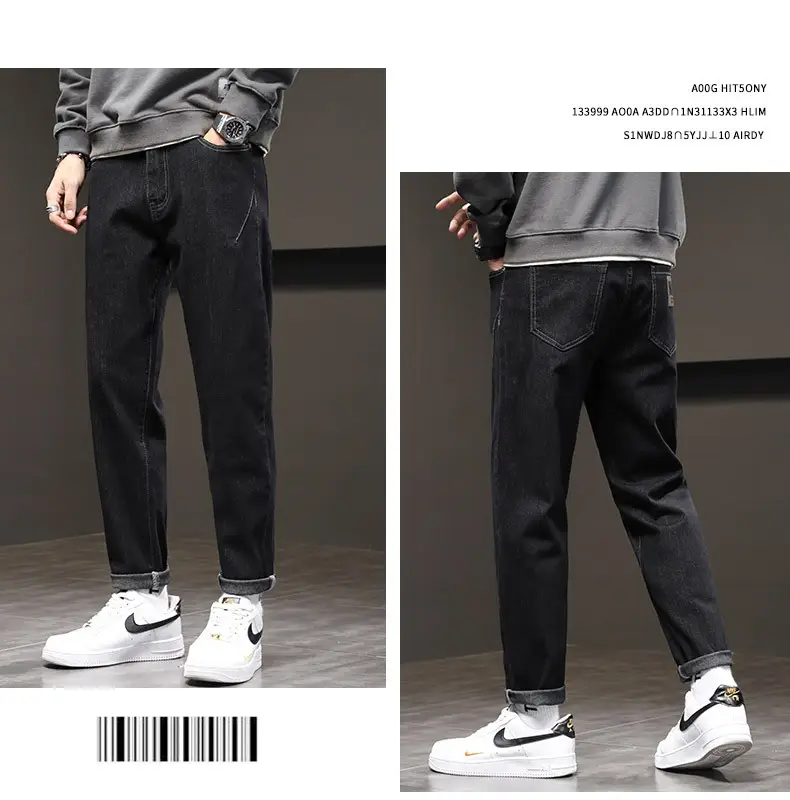 Men Slim Fit Stretch Grey Jeans 2024 — feature 31