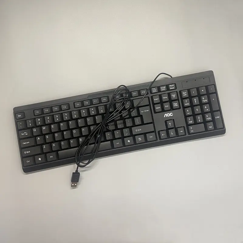 AOC KB161 Wired Keyboard Black 446x139mm - Image 6