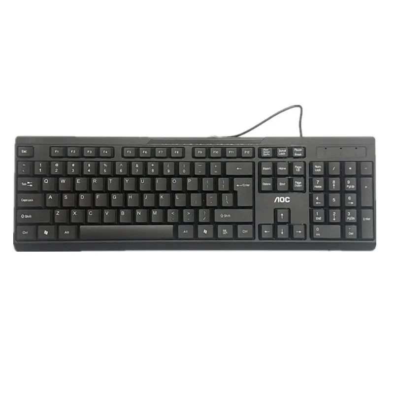 AOC KB161 Wired Keyboard Black 446x139mm - Image 7