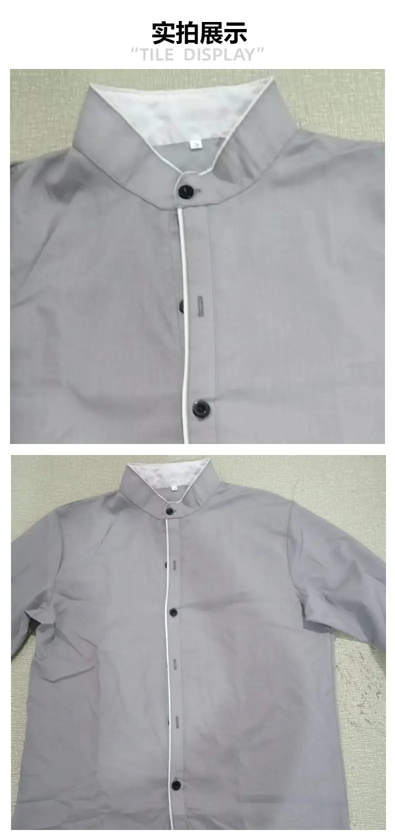 Men's Black Slim Fit Long Sleeve Button Shirt with Cross Embroidery — feature 3