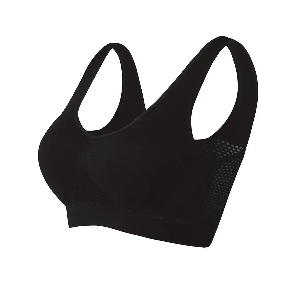 Cross-border breathable mesh sports bra for plus size - Image 2
