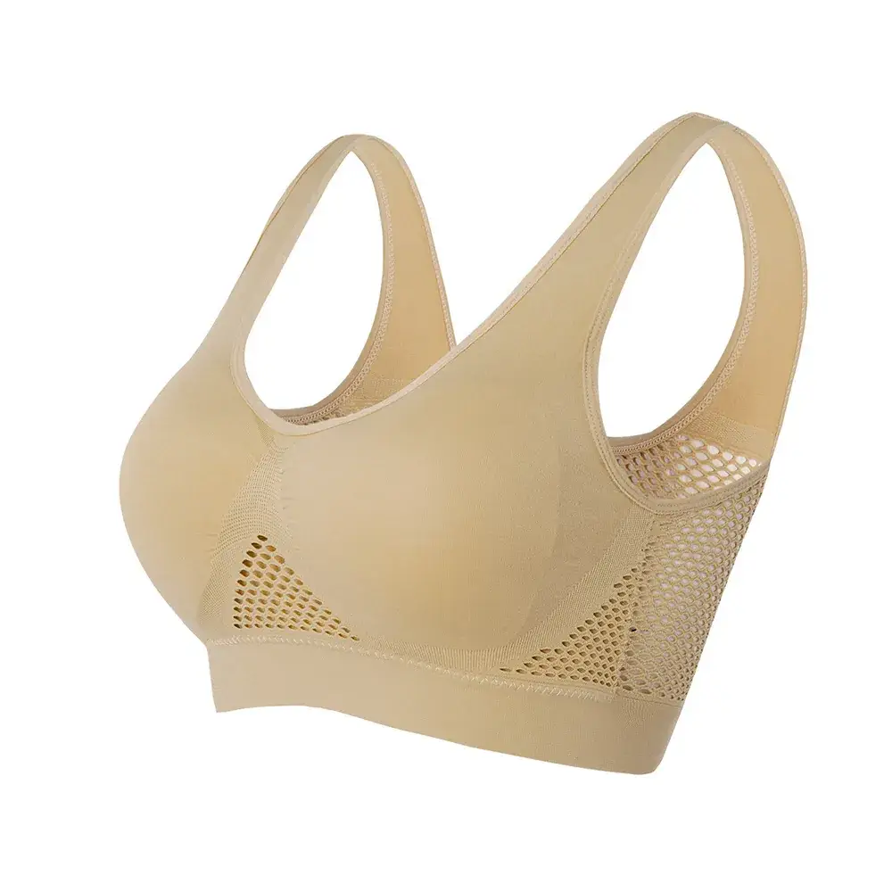 Cross-border breathable mesh sports bra for plus size - Image 3