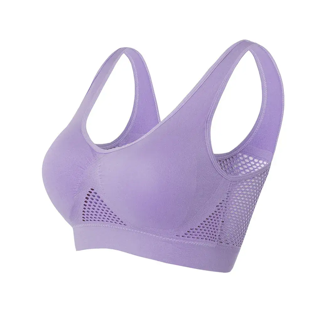 Cross-border breathable mesh sports bra for plus size - Image 5