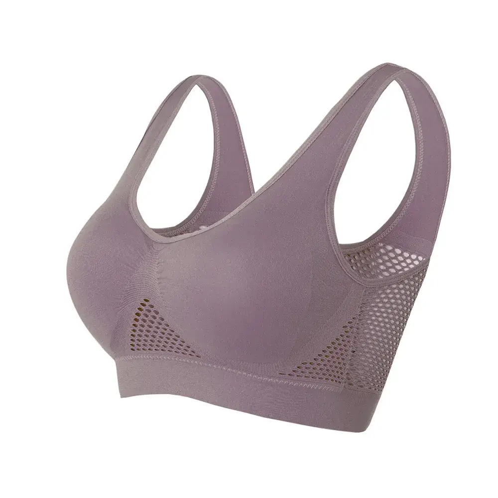 Cross-border breathable mesh sports bra for plus size - Image 6