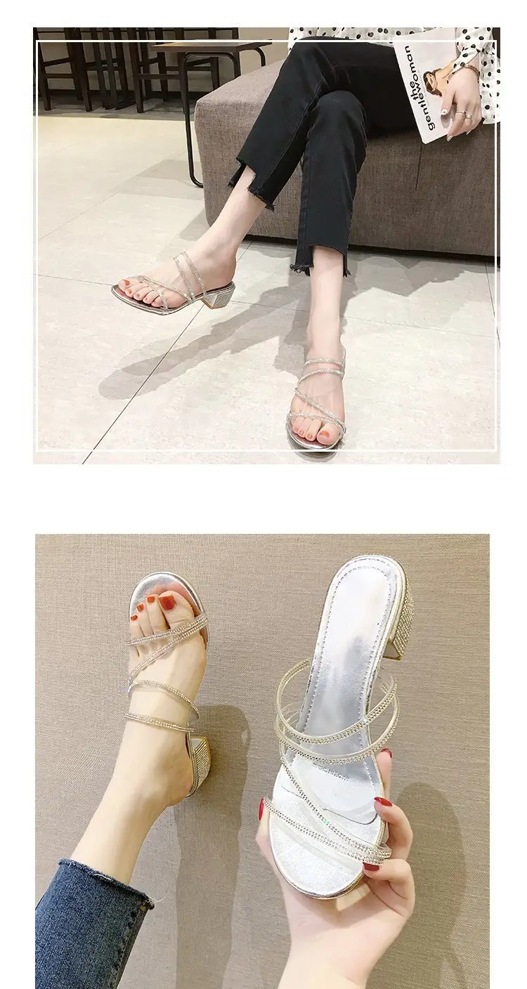 Women Rhinestone Open Toe High Heels 2025 — feature 10