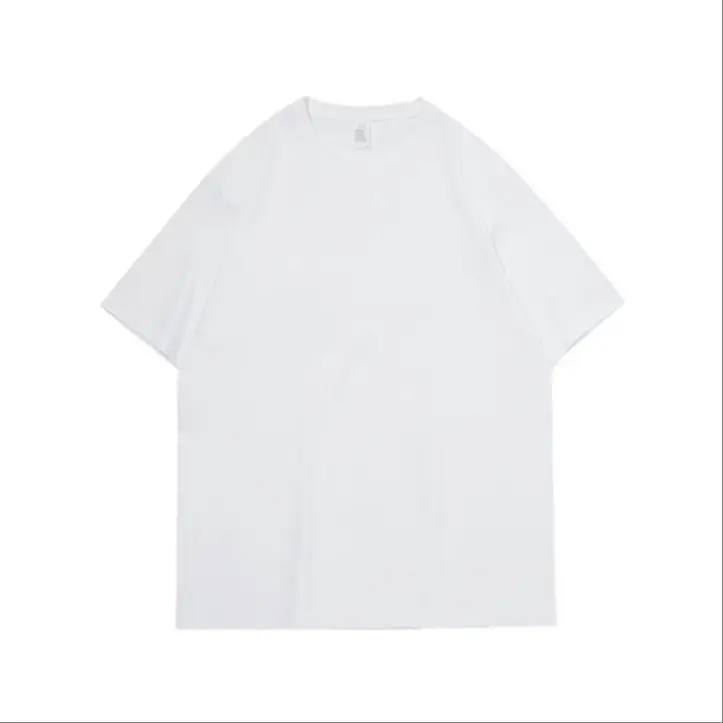 Men Cotton Crewneck T-Shirt 240g Summer Loose Casual — feature 10