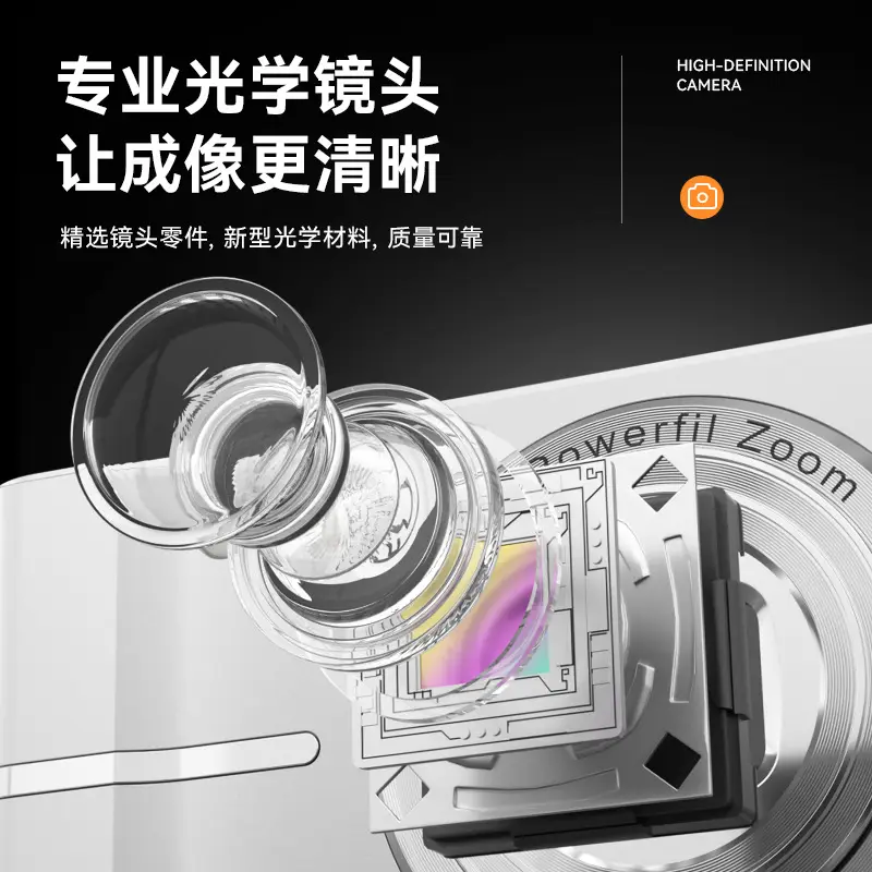 HD Student Party Campus 2.4 Inch Entry Level Vintage Digital Camera Small Portable CCD Camera