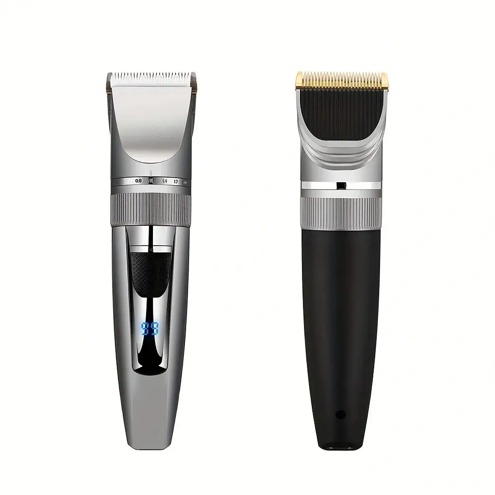 Professional Hair Clipper with LCD Display & Oil Head