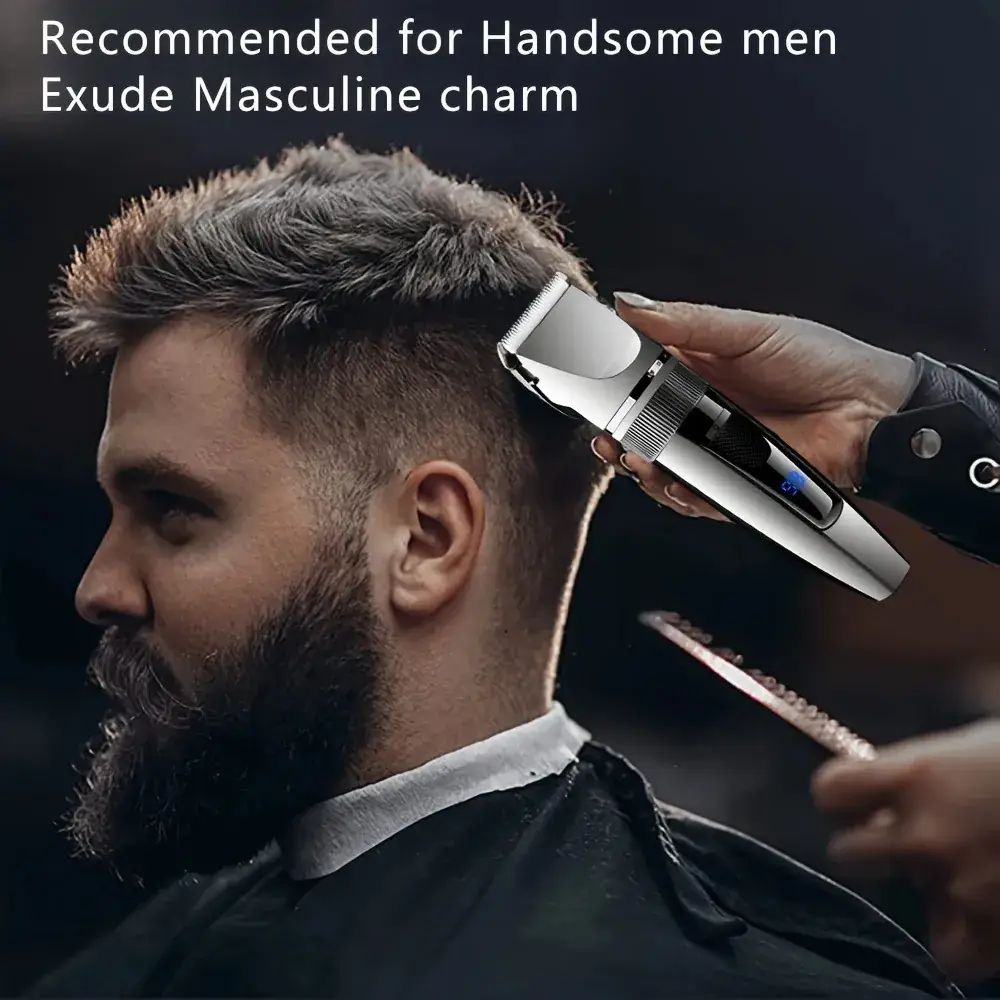 Professional Hair Clipper with LCD Display & Oil Head — feature 2
