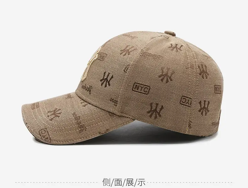 Men's Black Embroidered Baseball Cap with Gold Logo — feature 10