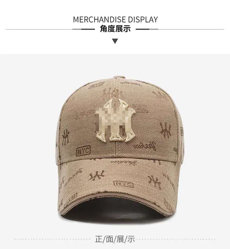 Men's Black Embroidered Baseball Cap with Gold Logo — feature 8