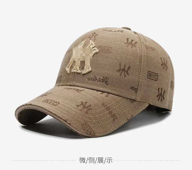 Men's Black Embroidered Baseball Cap with Gold Logo — feature 9