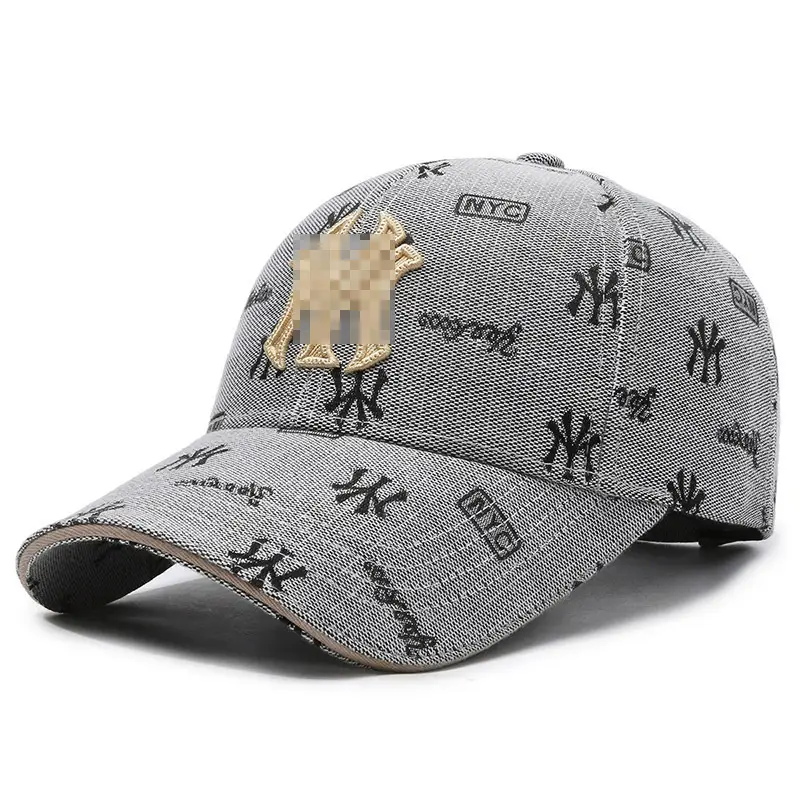 Men's Black Embroidered Baseball Cap with Gold Logo