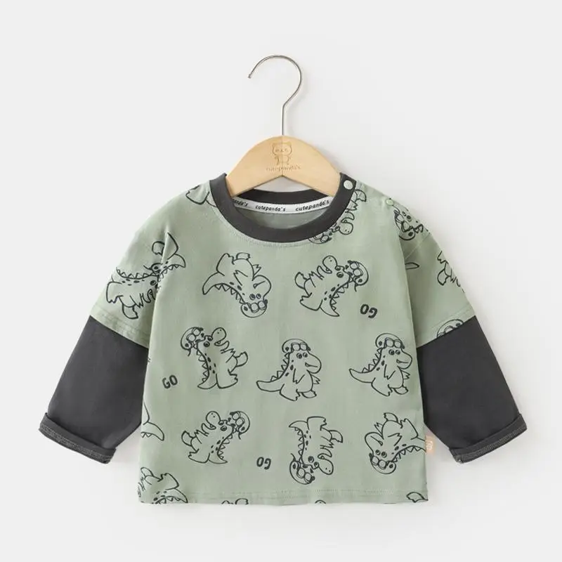 Baby Base Layer Shirt for Boys Spring Outfit - Image 2