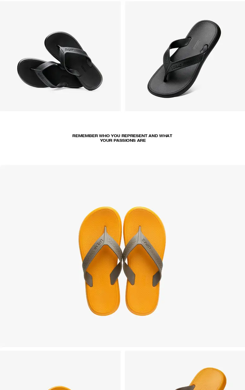 Lurad Comfort Anti-Slip Green Flip Flops for Men — feature 10
