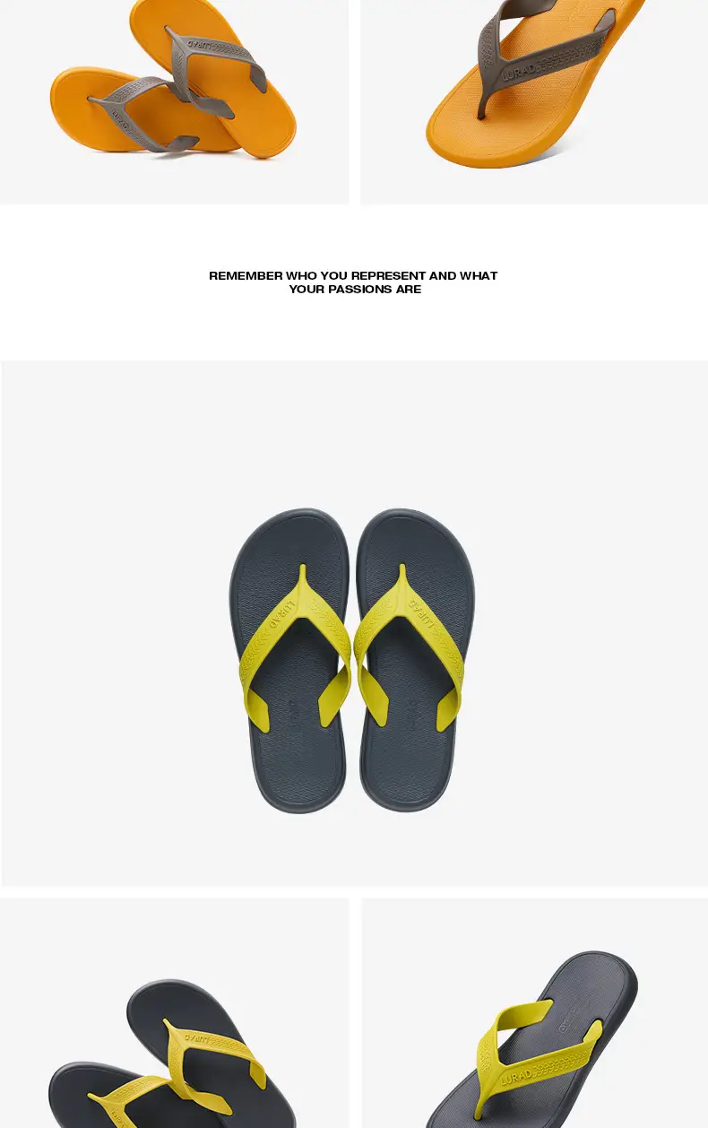 Lurad Comfort Anti-Slip Green Flip Flops for Men — feature 11