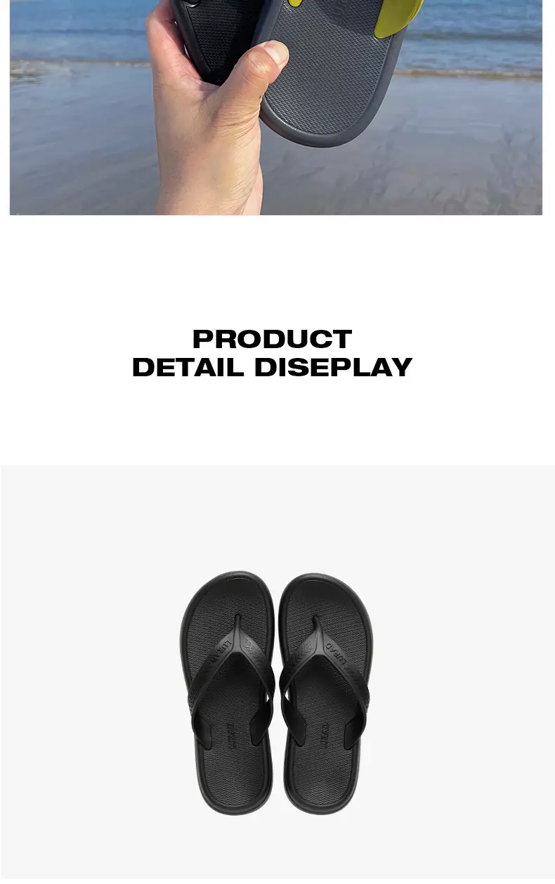 Lurad Comfort Anti-Slip Green Flip Flops for Men — feature 9