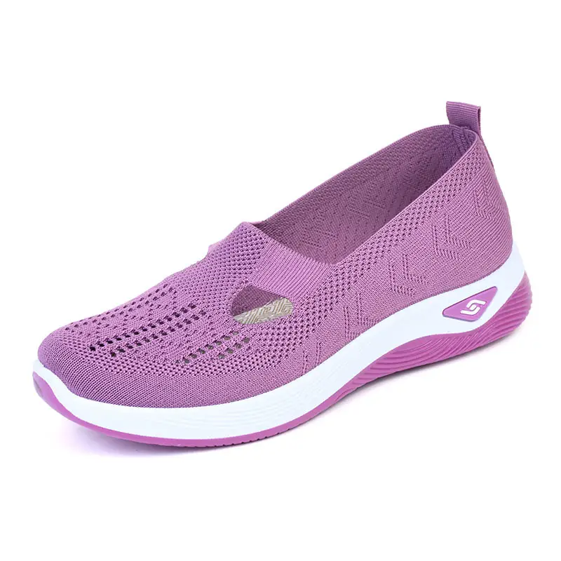Summer women's shoes old Beijing cloth shoes non-slip hollow breathable lightweight comfortable middle-aged mother shoes a generation of hair — feature 22