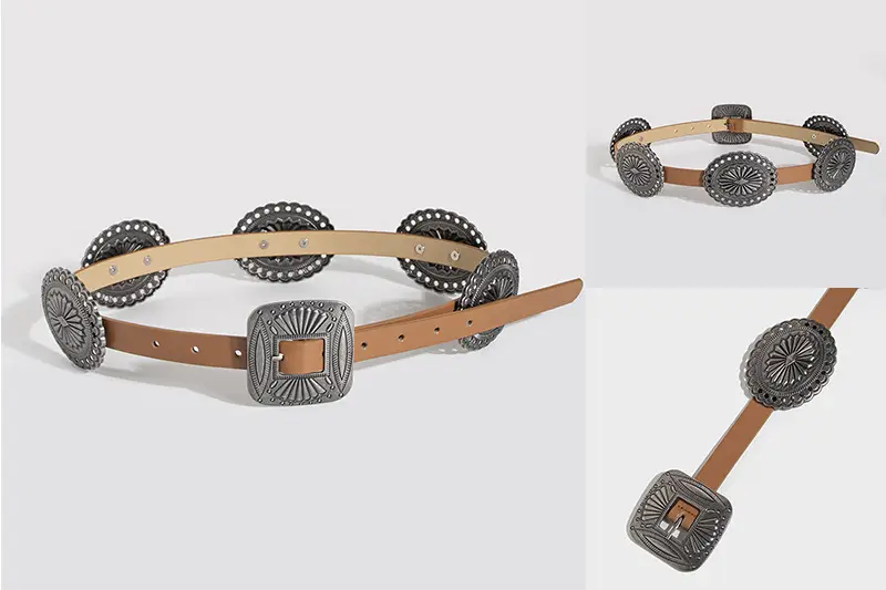 New European Belt Large Accessories Women's Retro Western Style — feature 14
