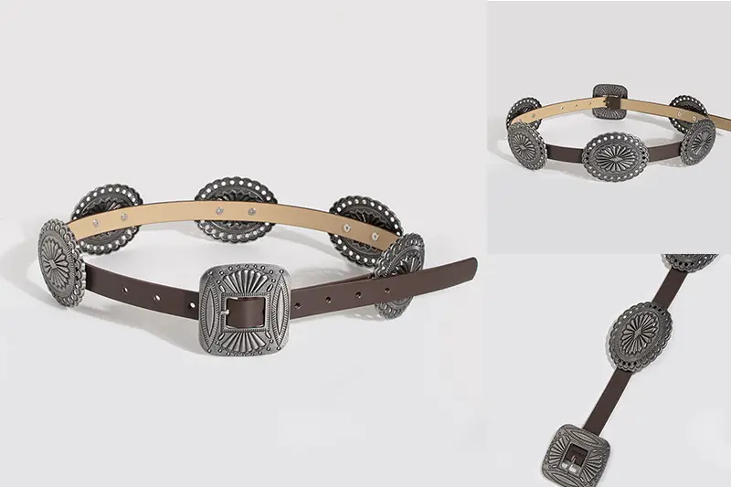 New European Belt Large Accessories Women's Retro Western Style — feature 9