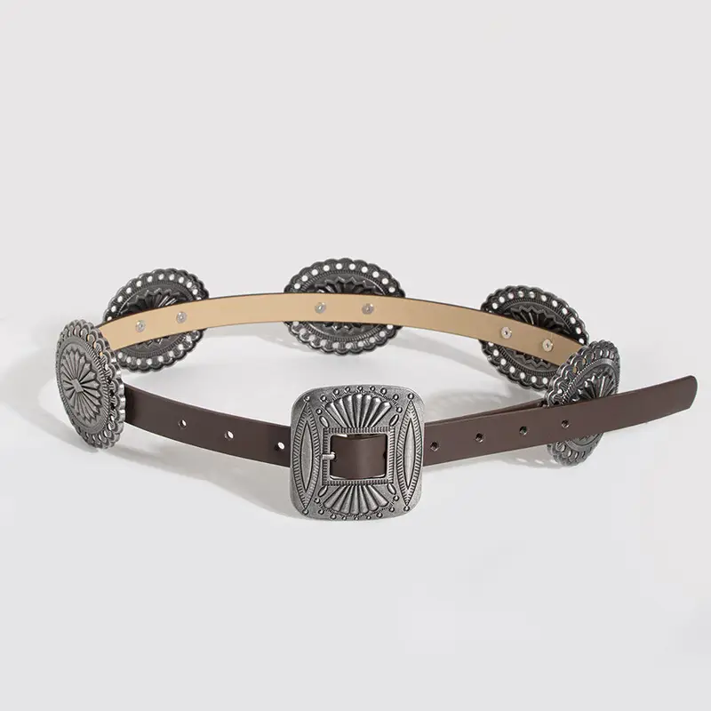 New European Belt Large Accessories Women's Retro Western Style - Image 2