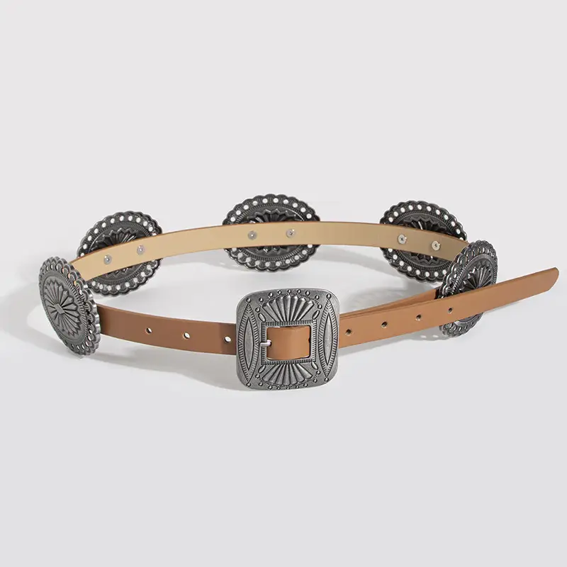 New European Belt Large Accessories Women's Retro Western Style - Image 3