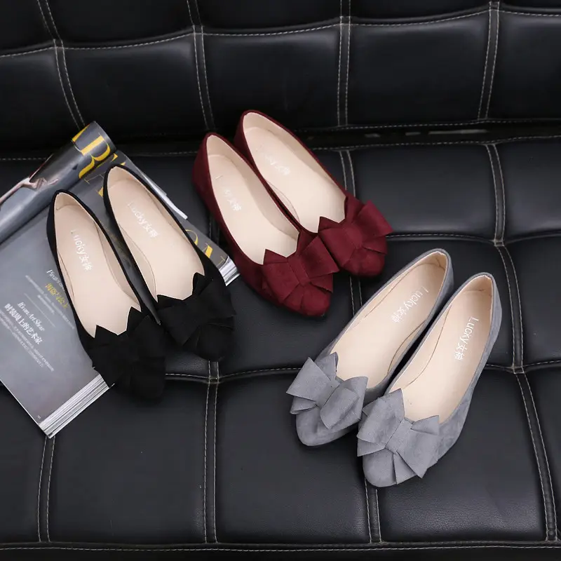 Women Pointed Toe Bow Flats 2025 Spring Fall - Image 7