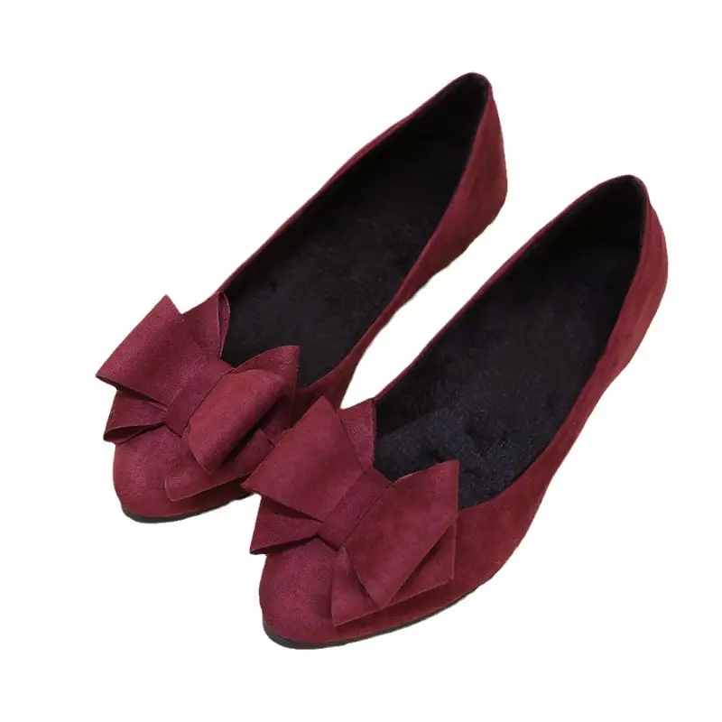 Women Pointed Toe Bow Flats 2025 Spring Fall - Image 8