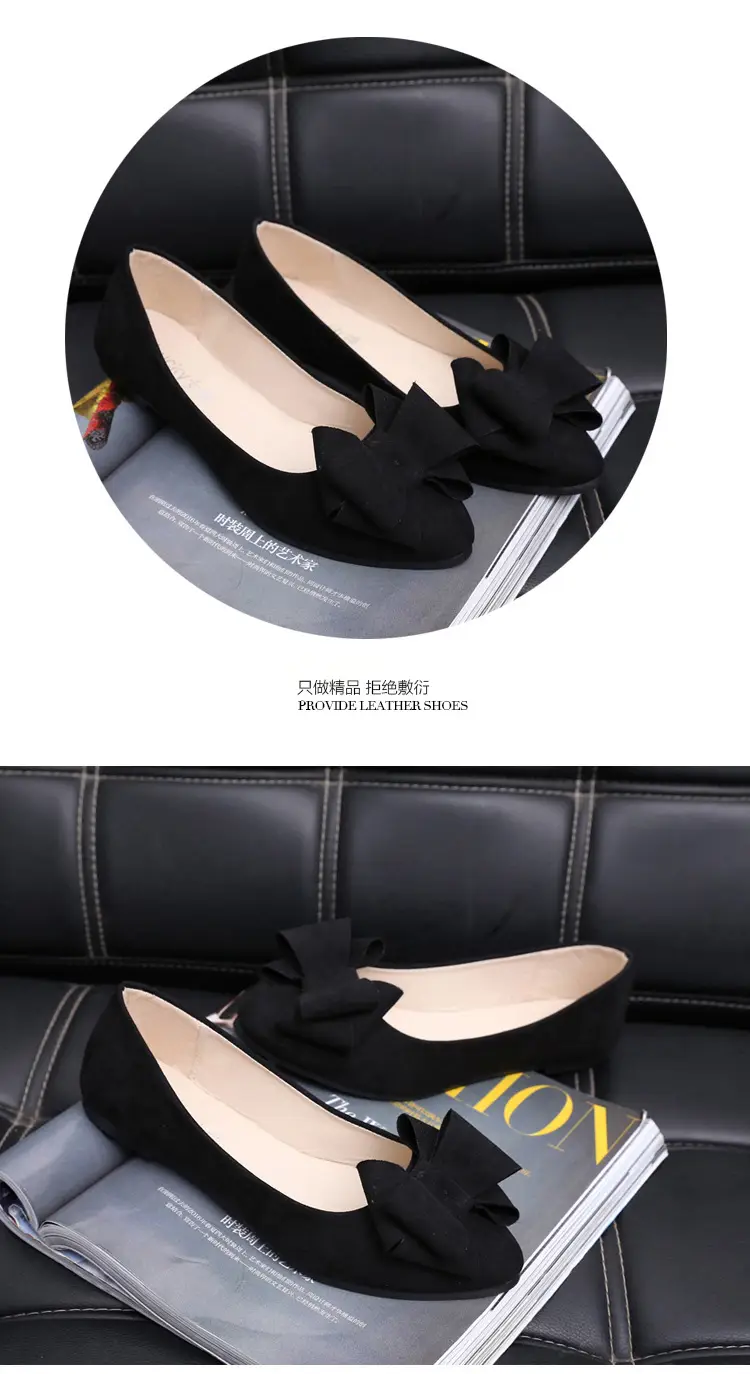 Women Pointed Toe Bow Flats 2025 Spring Fall — feature 14