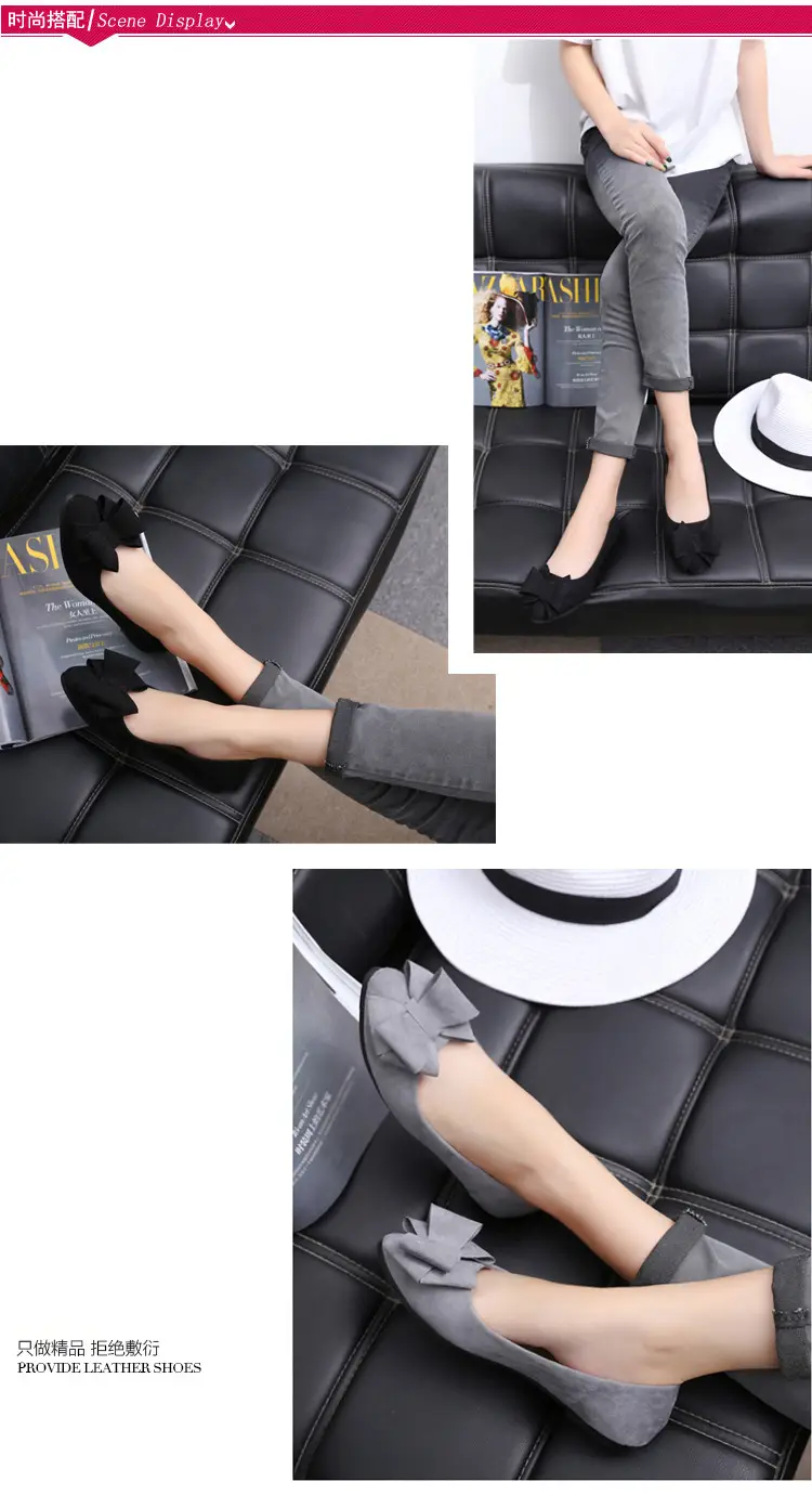 Women Pointed Toe Bow Flats 2025 Spring Fall — feature 2