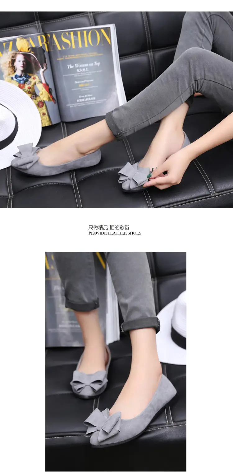 Women Pointed Toe Bow Flats 2025 Spring Fall — feature 5
