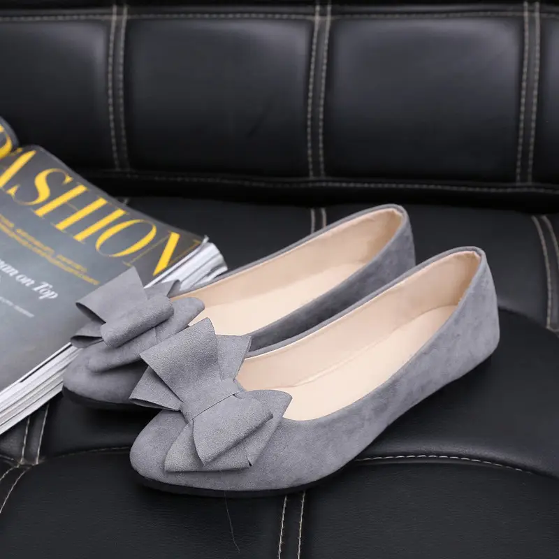 Women Pointed Toe Bow Flats 2025 Spring Fall - Image 2