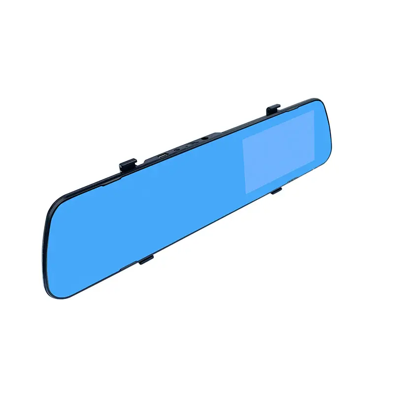 4.3inch Hd Night Vision Driving Recorder Front and Rear Dual Recording 1080 High-Definition Reversing Image Rearview Mirror Recorder