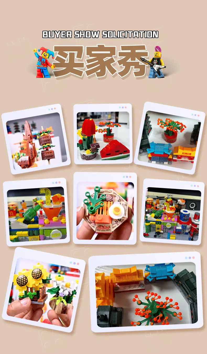 Assembled Puzzle Kindergarten Children's Gift Boys' and Girls' Building Blocks Compatible with Lego 6-12 Years Old Street View Building Blocks Toys — feature 6