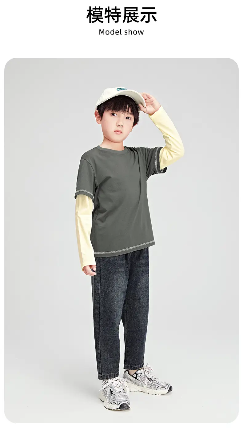 Boys' Blue Monster T-Shirt Long Sleeve Cartoon Kids — feature 10