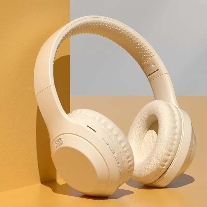 White Wireless Bluetooth Headphones with Long Battery Life - Image 2