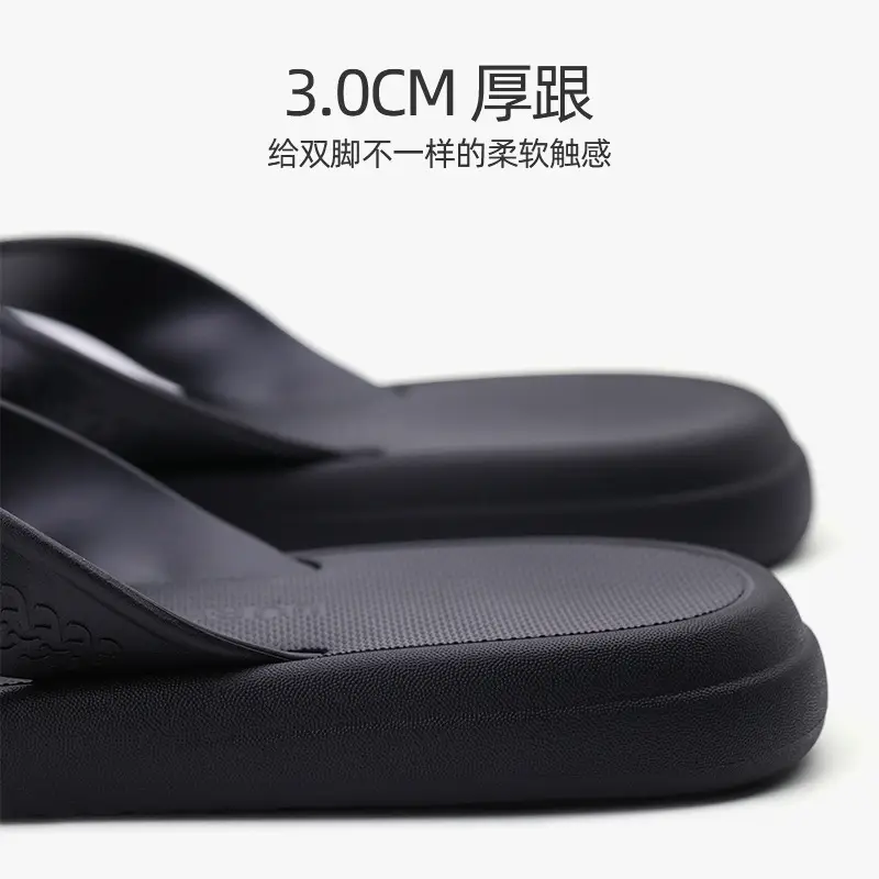 Thick bottom shit feeling beach clip feet non-slip wear-resistant sandals and slippers 2024 new summer flip-flops men's high-end feeling - Image 7