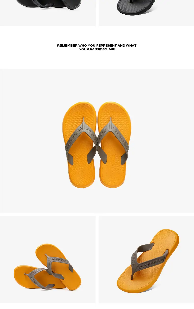 Thick bottom shit feeling beach clip feet non-slip wear-resistant sandals and slippers 2024 new summer flip-flops men's high-end feeling — feature 10
