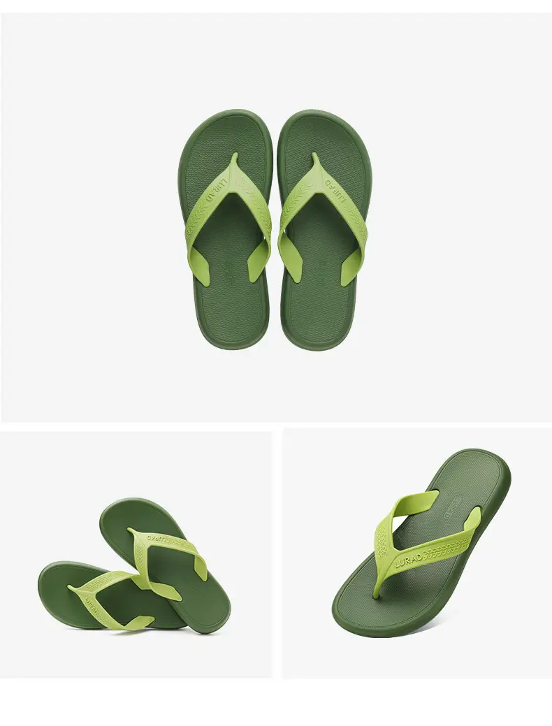 Thick bottom shit feeling beach clip feet non-slip wear-resistant sandals and slippers 2024 new summer flip-flops men's high-end feeling — feature 12