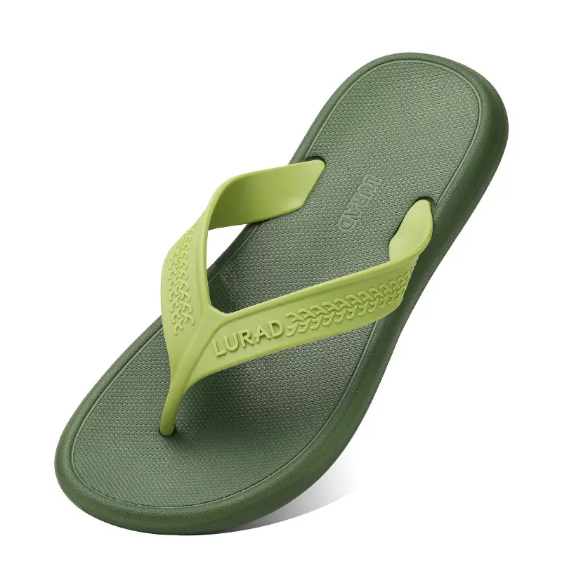 Thick bottom shit feeling beach clip feet non-slip wear-resistant sandals and slippers 2024 new summer flip-flops men's high-end feeling - Image 2