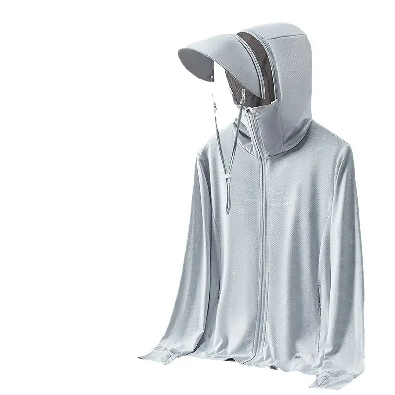 Women's White Hooded Sun Protection Coat UV Protection - Image 18