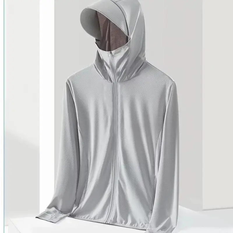 Women's White Hooded Sun Protection Coat UV Protection - Image 3