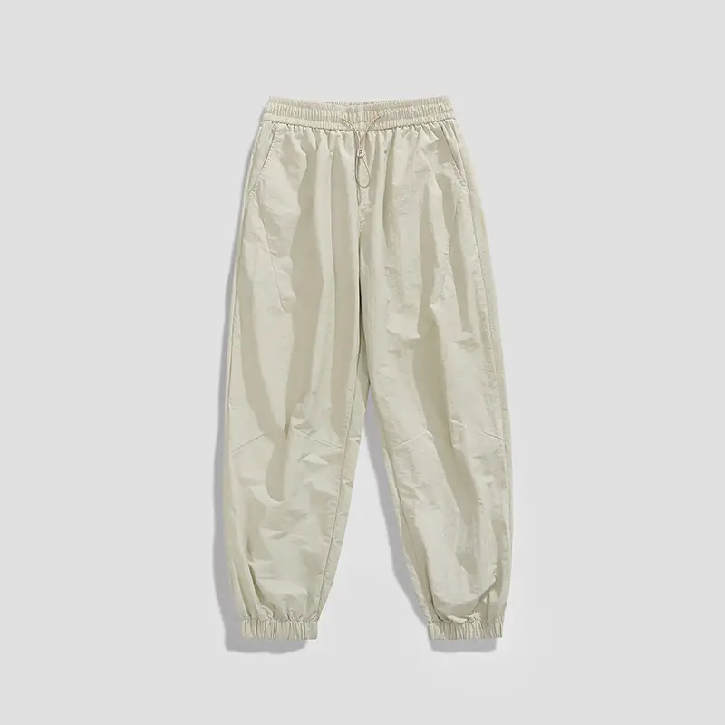 Men's K-Style Loose Leg Pants Cream 2024 - Image 2