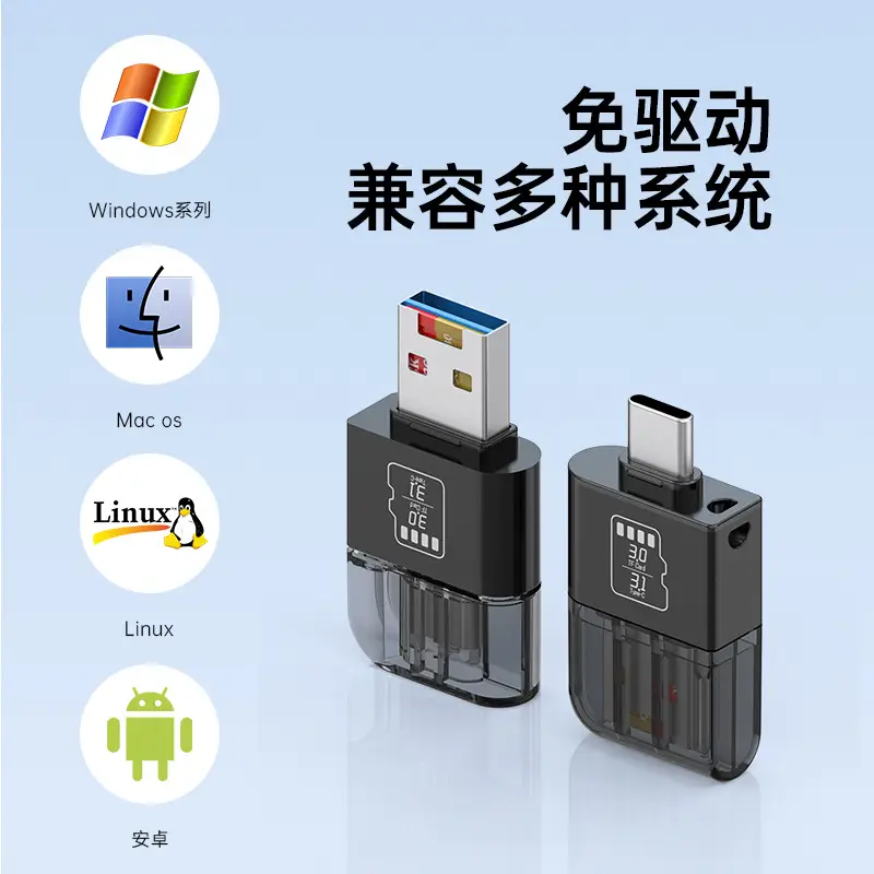 3.1 TF Card Reader Universal Type-C 5Gbps