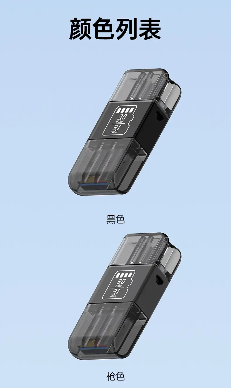 3.1 TF Card Reader Universal Type-C 5Gbps — feature 12