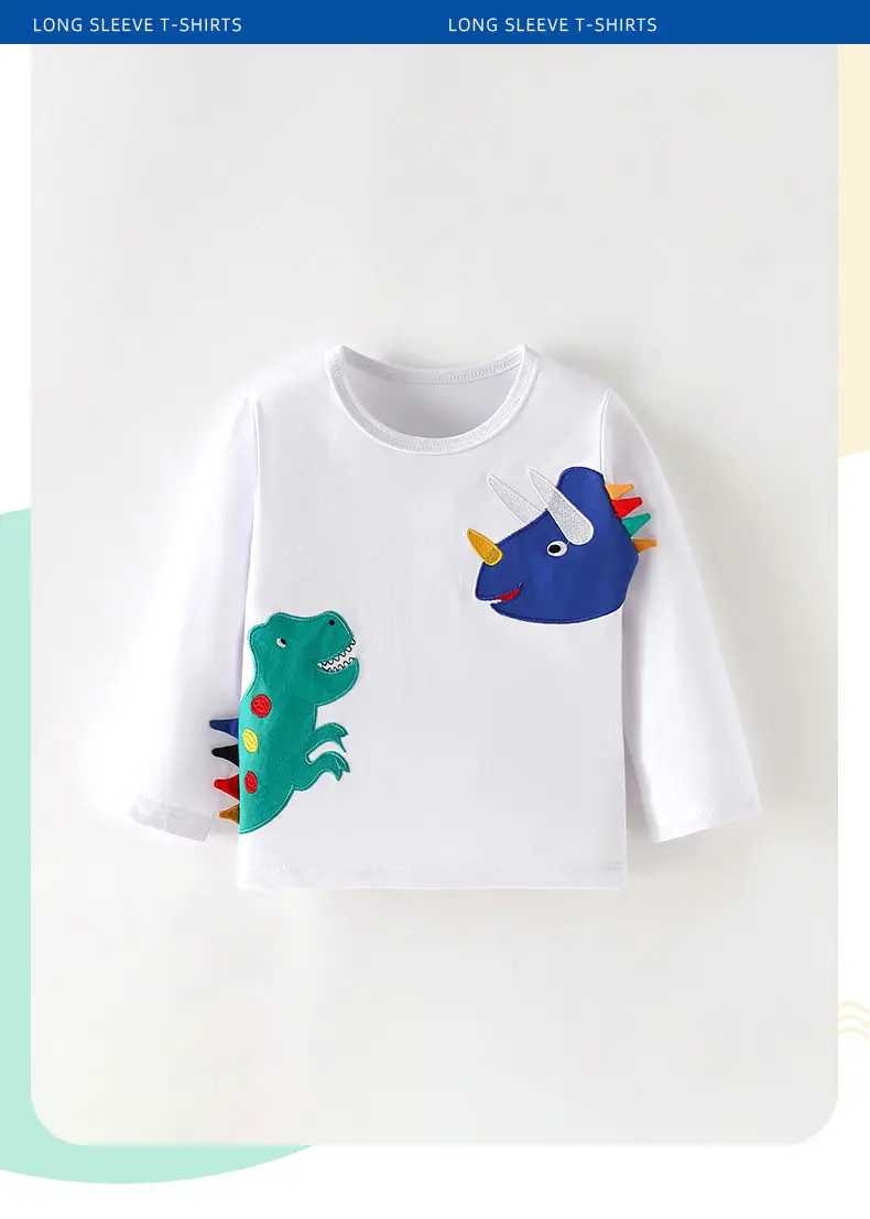 Malwee Boys Long Sleeve T-Shirt Elephant Print White — feature 2