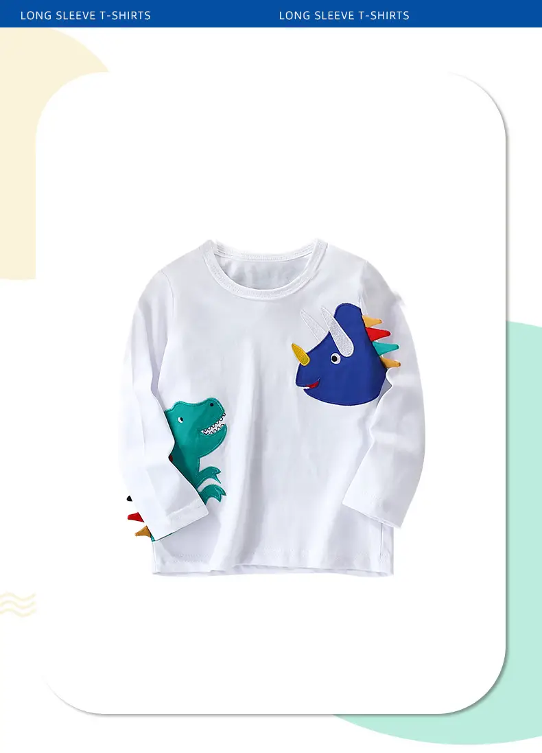 Malwee Boys Long Sleeve T-Shirt Elephant Print White — feature 9