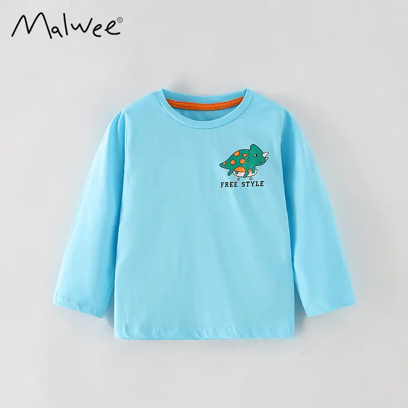 Malwee Boys Long Sleeve T-Shirt Elephant Print White - Image 20